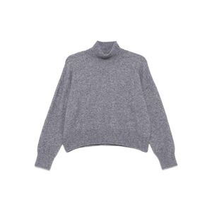 MRZ Mock Neck Cropped Sweater Women GREY Sweaters & Knitwear